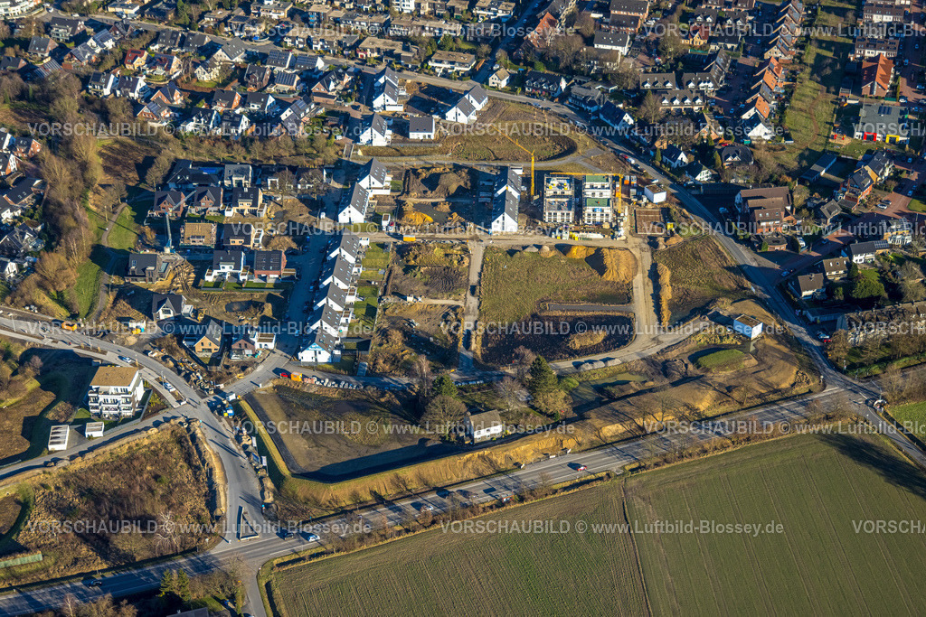 Bottrop240107805 | Luftbild, Baustelle Neubau Wohngebiet Dorfheide und Schultenkamp, Kirchhellen, Bottrop, Ruhrgebiet, Nordrhein-Westfalen, Deutschland