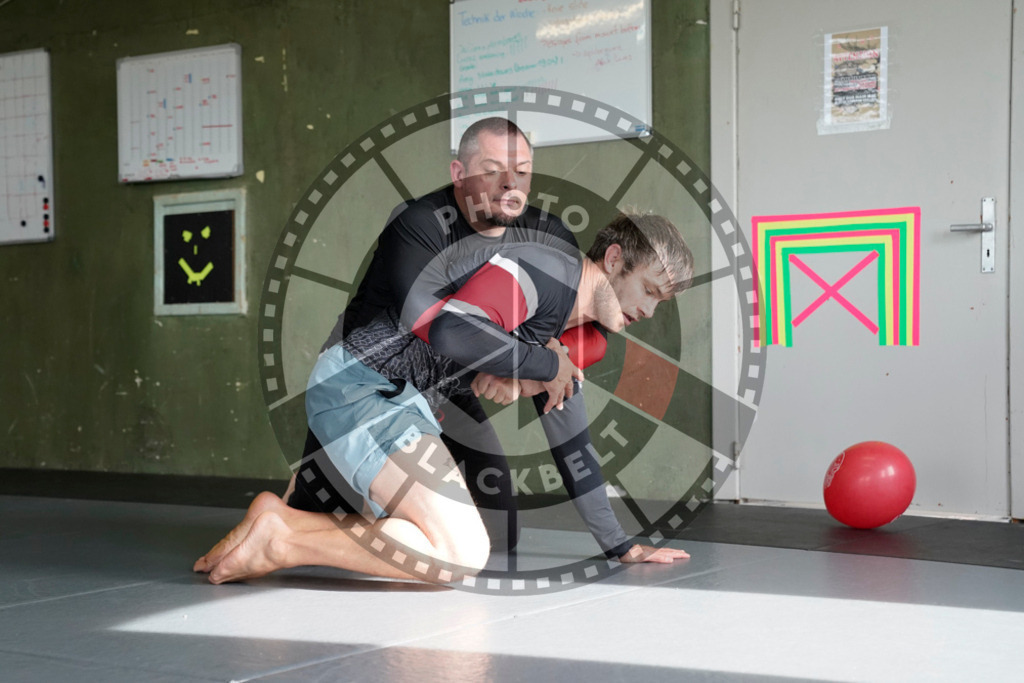 20240413PBB6178 | Fighters compete during the Grapplethon 24hours of rolling for a reason in Hamburg, Germany, on April 13, 2024.