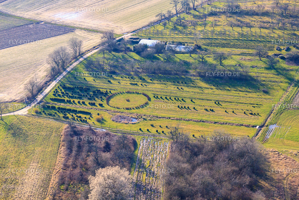 Baumschule | Luftbild: Baumschule in Schweighofen im Bundesland Rheinland-Pfalz in Deutschland. Foto: IMG_62310.jpg vom 24.02.2014 durch Werner Riehm/FLY-FOTO.de - Realisiert mit Pictrs.com