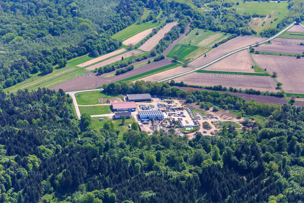 Luftbild: Palatinum Landschafts u. Gartendesign in Hagenbach im Bundesland Rheinland-Pfalz in Deutschland. Foto: IMG_078375.jpg vom 08.05.2015 durch Werner Riehm/FLY-FOTO.dePalatinum