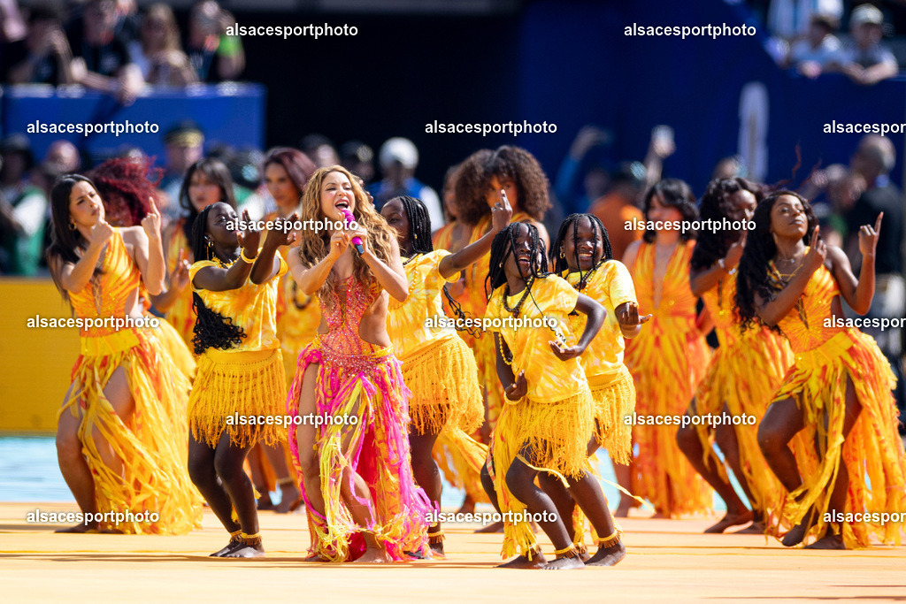 FOOTBALL : Argentine vs Espagne – Finale de la Coupe du Monde FIFA 2026. New York New Jersey Stadium, East Rutherford, New Jersey, États-Unis. 19/07/2026. | Shakira a assisté à la finale de la Coupe du Monde de la FIFA 2026 entre l'Argentine et l'Espagne au New York New Jersey Stadium, à East Rutherford (New Jersey), le 19 juillet 2026, aux États-Unis.