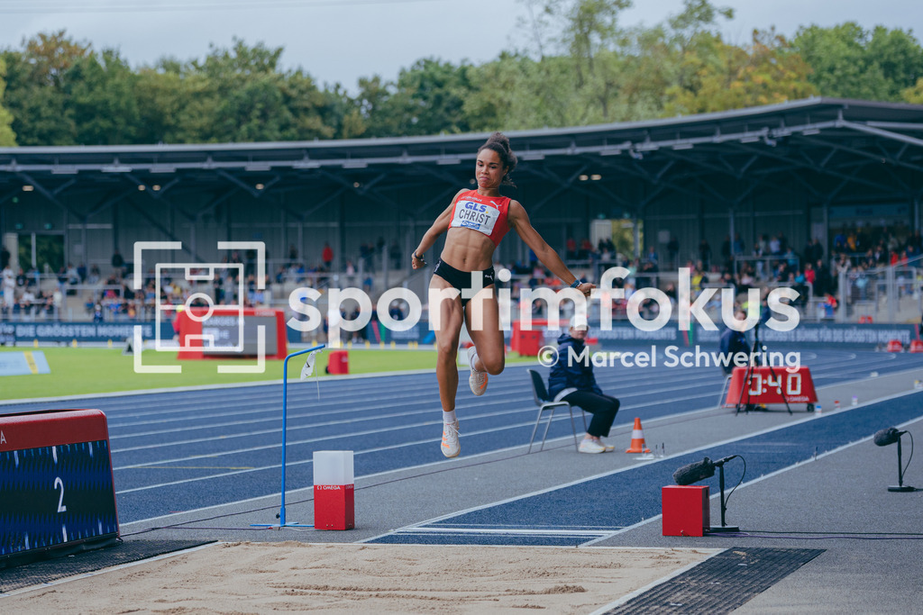 Deutsche Meisterschaften der Frauen und Männer 2026 | Tabea Christ, LG Brillux Münster, Weitsprung, Deutsche Meisterschaften der Frauen und Männer 2026, Lohrheidestadion Bochum-Wattenscheid, 26.07.2026. Foto: Marcel Schwering / sportimfokus - Realisiert mit Pictrs.com
