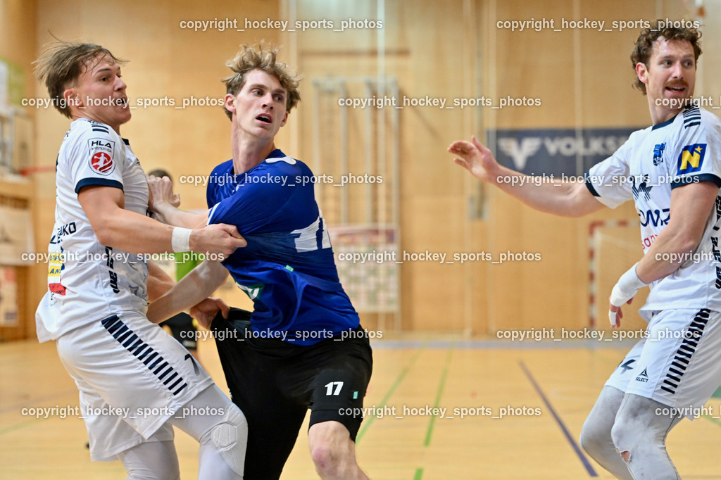 SC Ferlach vs. roomz JAGS Vöslau | #77 PELECHENKO Victor roomz JAGS Vöslau, #17 Kelih Markus SC Ferlach, #84 DELL Jonas roomz JAGS Vöslau, SC Ferlach vs. roomz JAGS Vöslau, SC Ferlach vs. roomz JAGS Vöslau am 08.11.2025 in Ferlach (Ballspielhalle Ferlach), Austria, (Photo by Bernd Stefan)