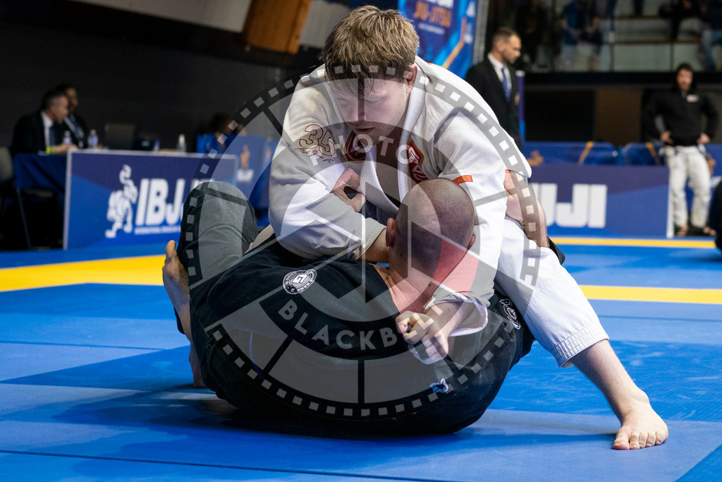20240123PBB01856 | Fighters compete during the second day of the IBJJF European Championship in Paris, France, on January 23, 2024.