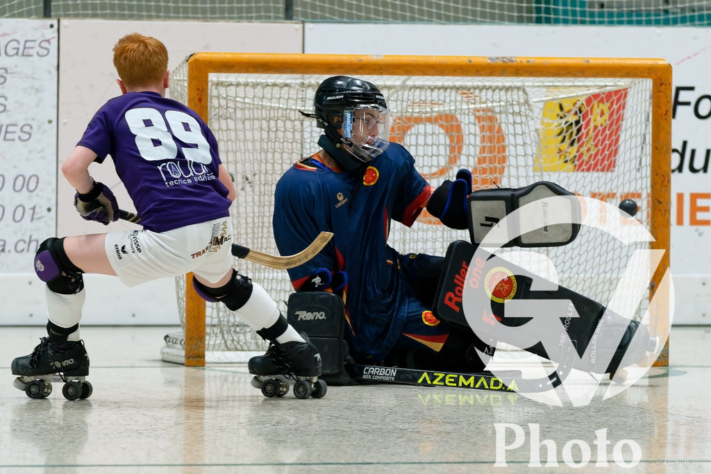 Geneve RHC  v RC Biasca  - U17 | Geneve, Switzerland - May 10 : during the U17  match between Geneve RHC  and RC Biasca  at Centre sportif de la queue d'arve on May 10 , 2026 in Geneve, Switzerland.