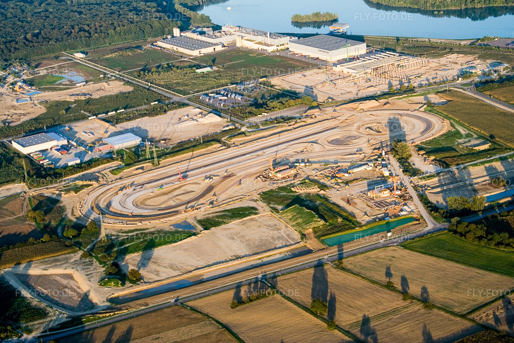 Luftbild: LKW-Testgelände v. Daimler-Chrysler im Industriegebiet OBerwald in Wörth am Rhein im Bundesland Rheinland-Pfalz in Deutschland. Foto: IMG_3974.jpg vom 21.09.2006 durch Werner Riehm/FLY-FOTO.de