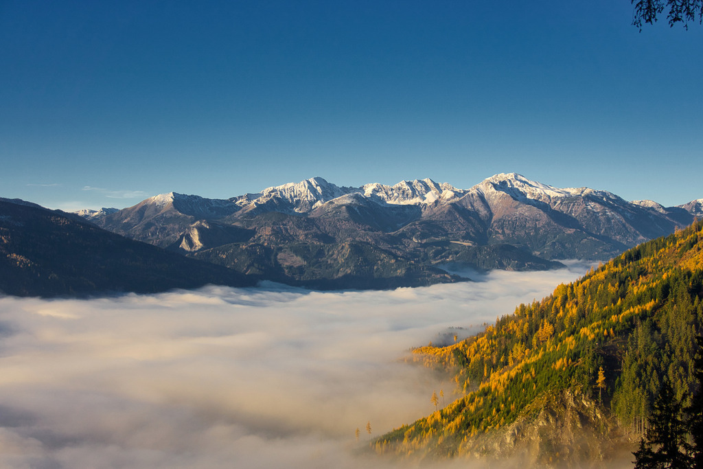 Herbstlicher Blick übers Paltental | walter-wagner-fotografie