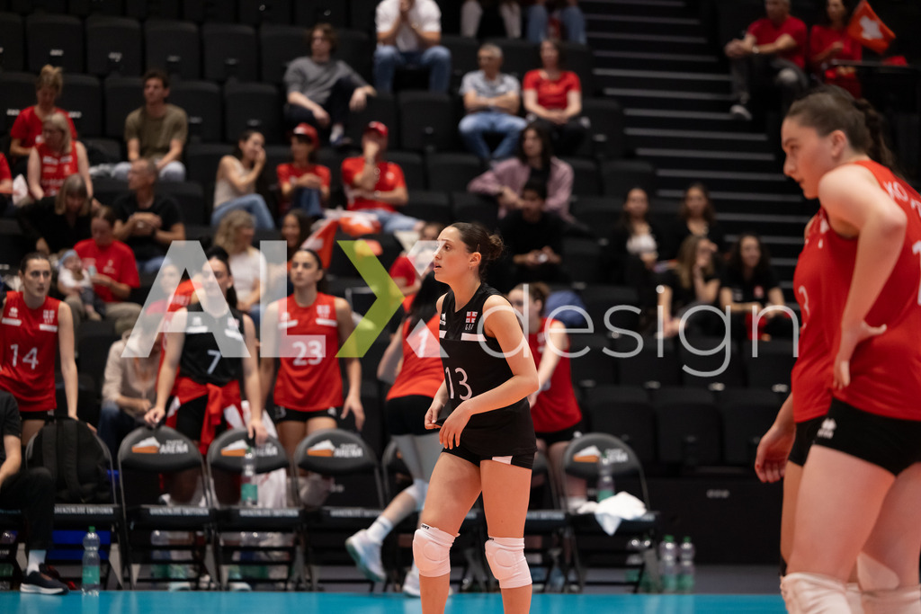 Georgia v Switzerland - CEV European League Women | KRIENS, SWITZERLAND - JUNE 12: MARTA LORTKIPANIDZE of Georgia during the CEV European League match between Georgia and Switzerland at Pilatus Arena on June 12, 2026 in Kriens, Switzerland. - Realisiert mit Pictrs.com
