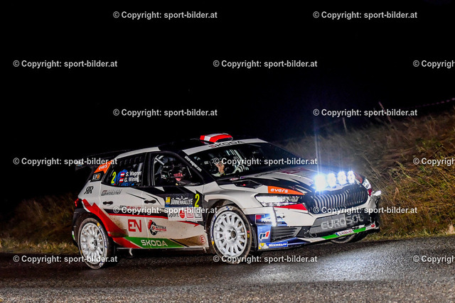 AUT, Motorsport, Jaenner Rallye 2023 | 05.01.2023, AUT, Oberoesterreich Region Muehlviertel, Jaenner Rallye 2023,  Arena Lasberg  SP / SS 1, im Bild Simon Wagner (AUT, Skoda Fabia RS Rally2)