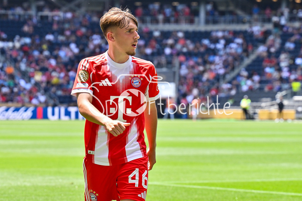 FC Bayern München - TQL Stadium | im Bild Lennart KARL (FC Bayern Muenchen 46) / Einzelfoto / Freisteller / FIFA Club World Cup: FC Bayern Muenchen - Auchkland City FC, TQL Stadium am 15.06.2025 / BLD / ZDF / NOT FOR SALE IN USA