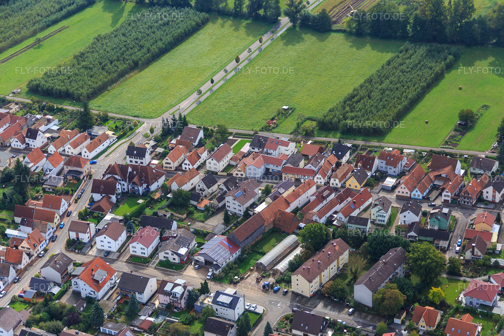 Luftbild: Saarstr in Kandel im Bundesland Rheinland-Pfalz in Deutschland. Foto: IMG_072803.jpg vom 19.09.2014 durch Werner Riehm/FLY-FOTO.de
