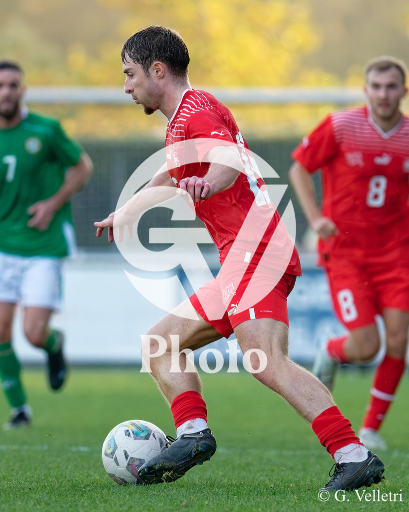 UEFA Region's Cup - Vaud v Munster | Cedric Mast (10 Vaud) controls the ball (action) during the UEFA Region's Cup game between Vaud and Munster at Centre Sportif de Colovray in Nyon, Switzerland 