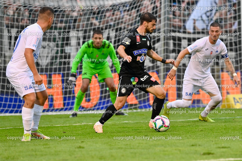 SAK vs. SK Sturm 22.7.2023 | #10 Otari Kiteishvili, #24 Zoran Vukovic