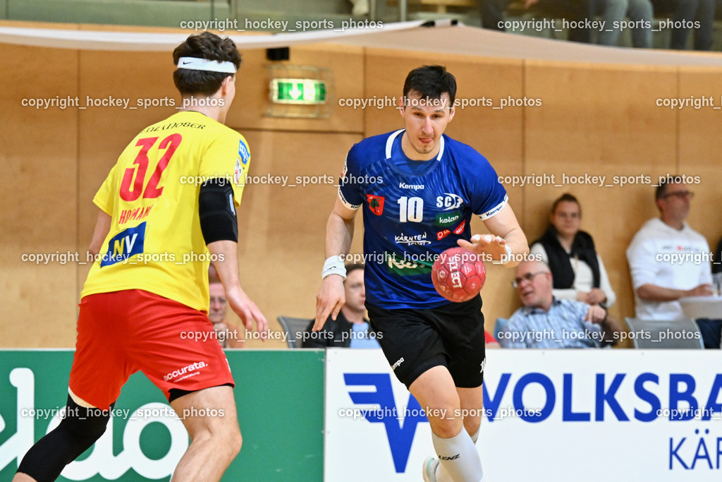 SC Ferlach vs. UHK Krems | #32 HOFMANN Paul UHK KREMS, #10 Perkusic Toni SC Ferlach, SC Ferlach vs. UHK Krems, SC Ferlach vs. UHK Krems am 02.05.2026 in Ferlach (Ballspielhalle Ferlach), Austria, (Photo by Bernd Stefan)