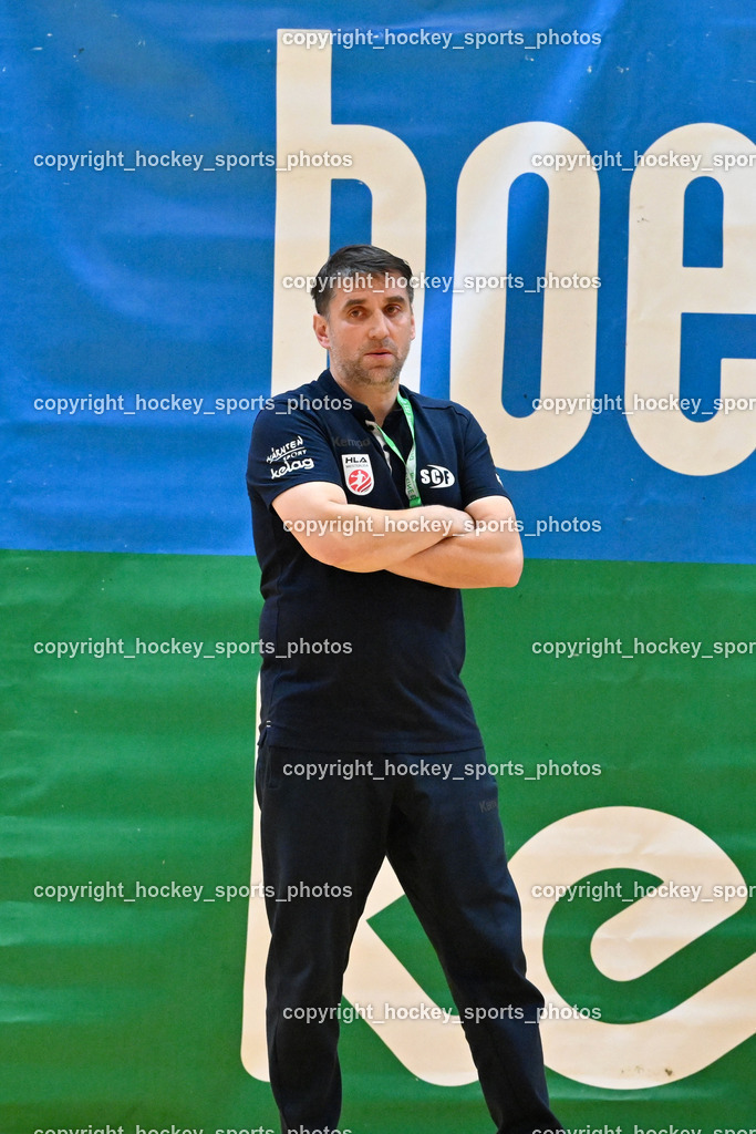 SC Ferlach vs. HSG Bärnbach/Köflach 30.3.2024 | Headcoach SC Ferlach BEGUS Robert, SC Ferlach vs. HSG Bärnbach/Köflach 30.3.2024, SC Ferlach vs. HSG Bärnbach/Köflach am 30.03.2024 in Ferlach (Ballspielhalle Ferlach), Austria, (Photo by Bernd Stefan)