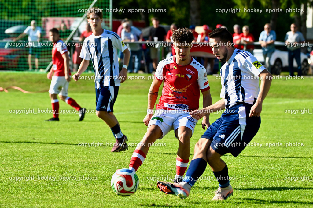 ATUS Nötsch vs. FC Dölsach | #17 Sandro Hils FC Dölsach, #17 Alessandro Ventre ATUS Nötsch, ATUS Nötsch vs. FC Dölsach, ATUS Nötsch vs. FC Dölsach am 23.08.2026 in Nötsch (Sportplatz Nötsch), Austria, (Photo by Bernd Stefan)
