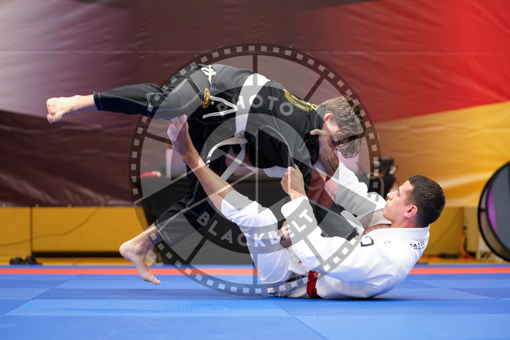 20240203PBB07347 | Fighters compete during the Brazilian Jiu-Jitsu Championship of the AJP Tour in Maintal by Frankfurt am Main, Germany, on February 2, 2024.