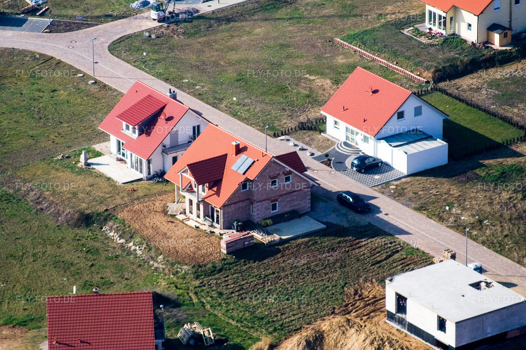 Luftbild: Neubaugebiet NO, Im Unterfeld im Ortsteil Schaidt in Wörth im Bundesland Rheinland-Pfalz in Deutschland. Foto: IMG_5249.jpg vom 18.02.2007 durch Werner Riehm/FLY-FOTO.de