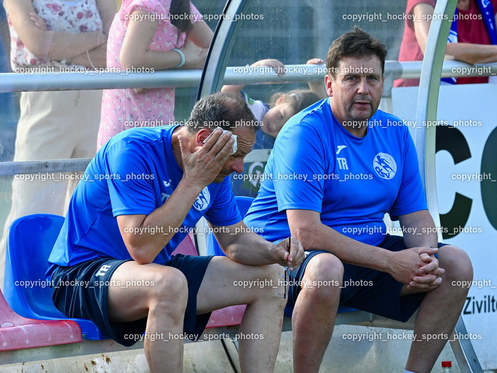 SAK vs. SV Dellach Gail 17.6.2023 | Assistentcoach SV Dellach Gail Jakob Wastian, Headcoach SV Dellach Gail Wolfgang Wilscher