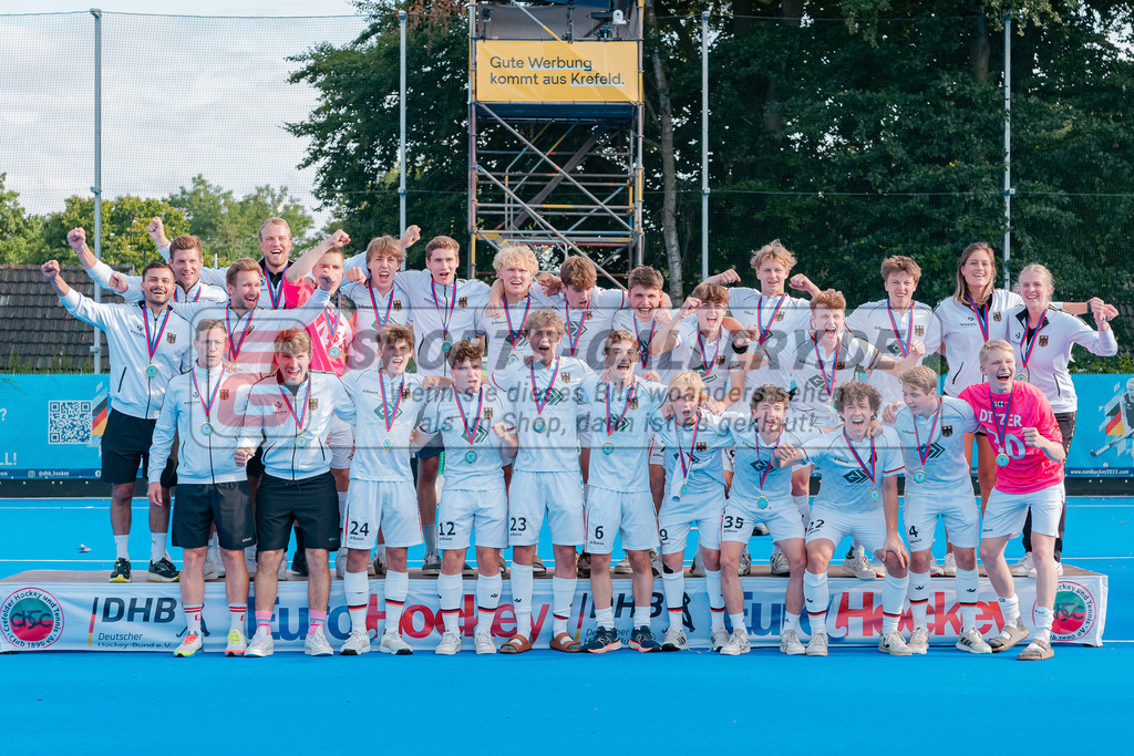 HK_20230716_902538 | Euro Hockey WU18 Siegerehrungen Championship Girls &amp; Boys am 16.7.2023 CHTC , Krefeld ,
