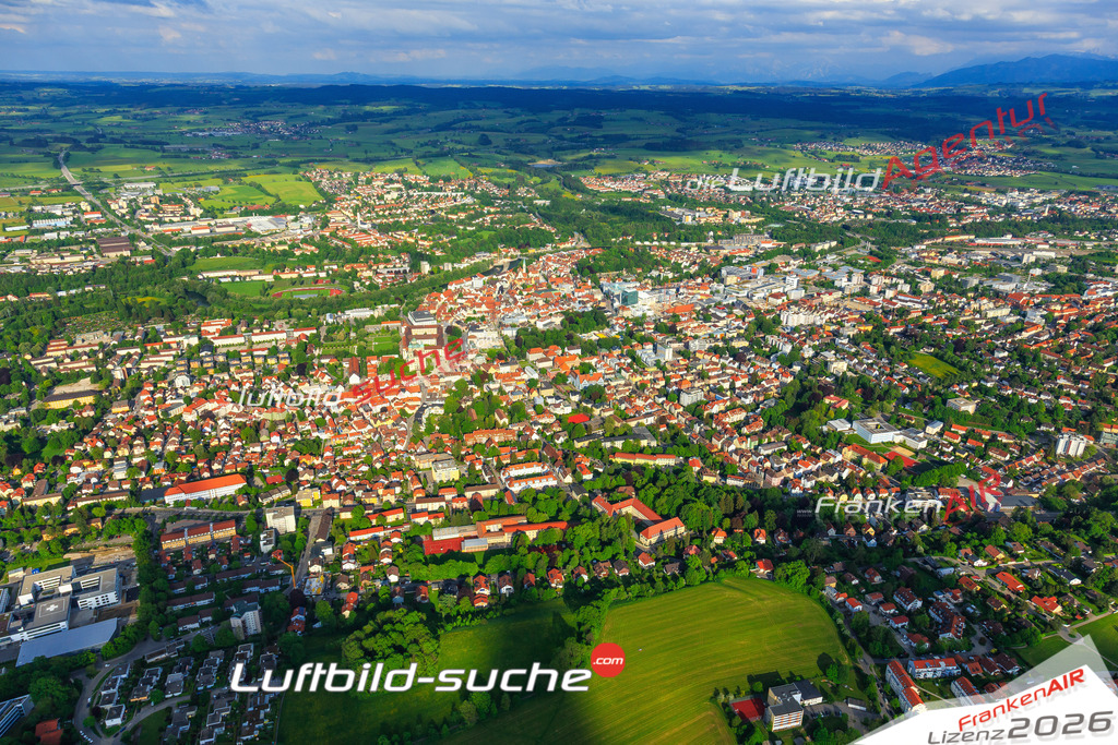 Die Luftaufnahme Thingers - Kempten Allgäu wurde vom UL-Flugzeug (keine Drohne) aus fotografiert.Hohe Druck- Auflösung-die Geschenkidee!