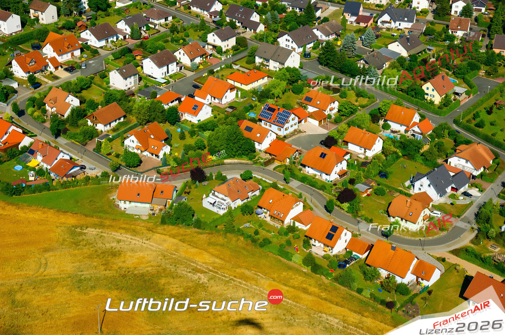 Die Luftaufnahme der Stadt Küps wurde vom UL-Flugzeug heraus erstellt ( keine Drohne )- hohe Auflösung für beste Qualität