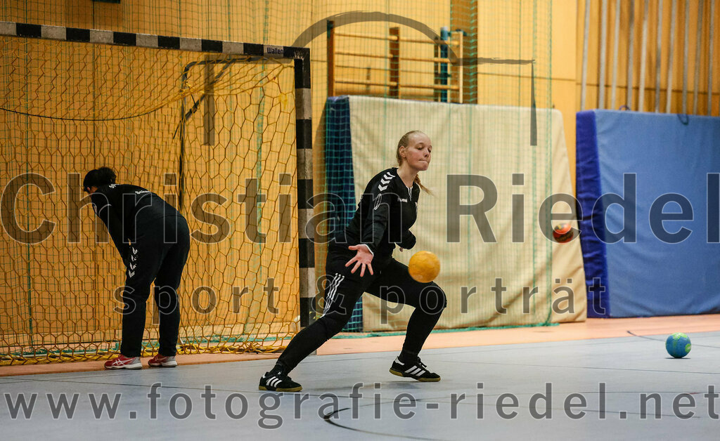 2024-02-10_004_SpVgg_Altenerding_gegen_SVA_Palzing | Erding, Deutschland, 10.02.2024:
Handball, Bezirksoberliga Frauen Altbayern 2023 / 2024, 14. Spieltag, SpVgg Altenerding gegen SVA Palzing, Endergebnis: 27:28

Torfrau Anna-Lena Schmitt (SpVgg Altenerding, #99), Torfrau Hanna Obermair (SpVgg Altenerding, #1)

Foto: Christian Riedel / fotografie-riedel.net