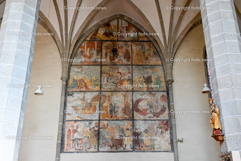 Bad Kreuzen_ 11.09.2023-35 | 11.09.2023, Bad Kreuzen, AUT, Bad Kreuzen, im Bild Fresko in der Pfarrkirche Bad Kreuzen

14 Szenen aus dem Leben des hl. Vitus, 16. Jahrhundert
Quelle: Wikipedia