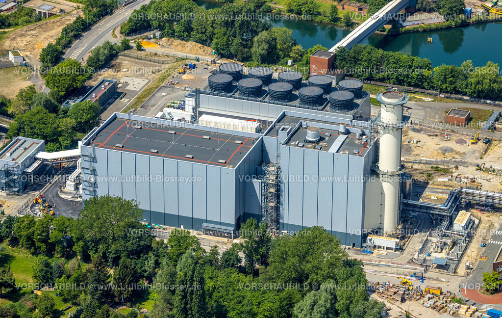 Herne220502942 | Luftbild, Neues Gas- und Dampfkraftwerk am STEAG Heizkraftwerk Herne, Baukau-West, Herne, Ruhrgebiet, Nordrhein-Westfalen, Deutschland