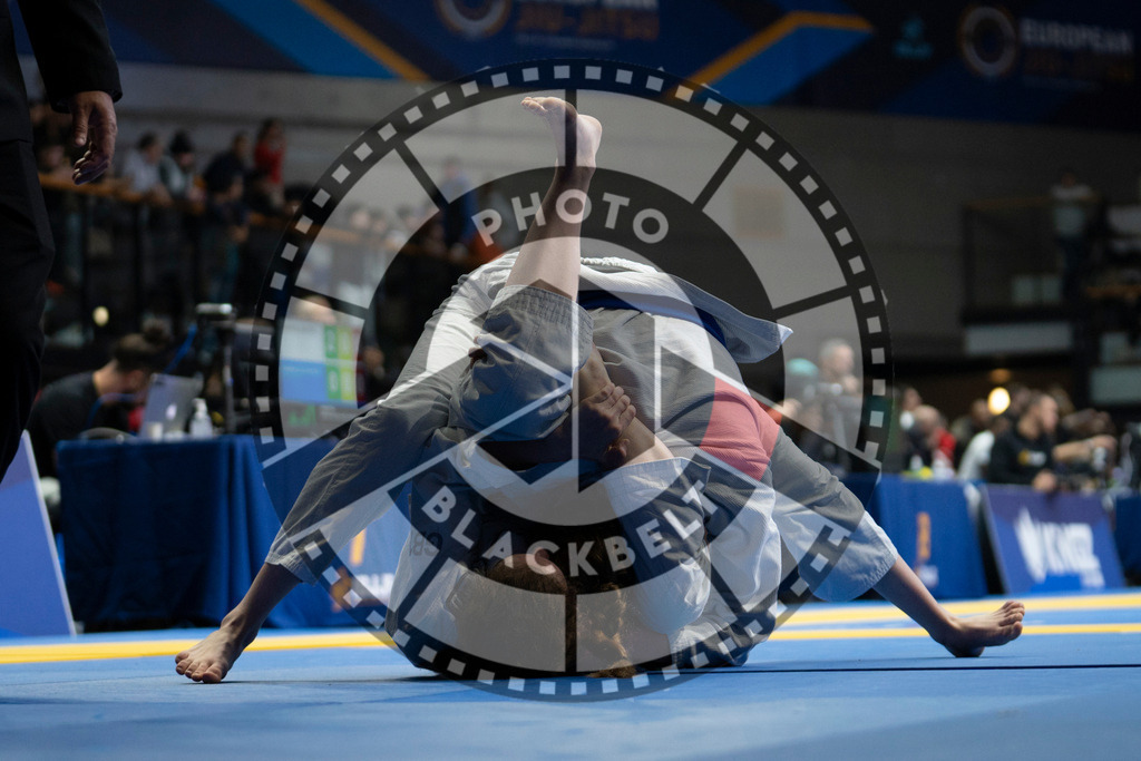 20240119PBB3617 | Fighters compete during the IBJJF European Championship in Paris, France, on January 19, 2024.