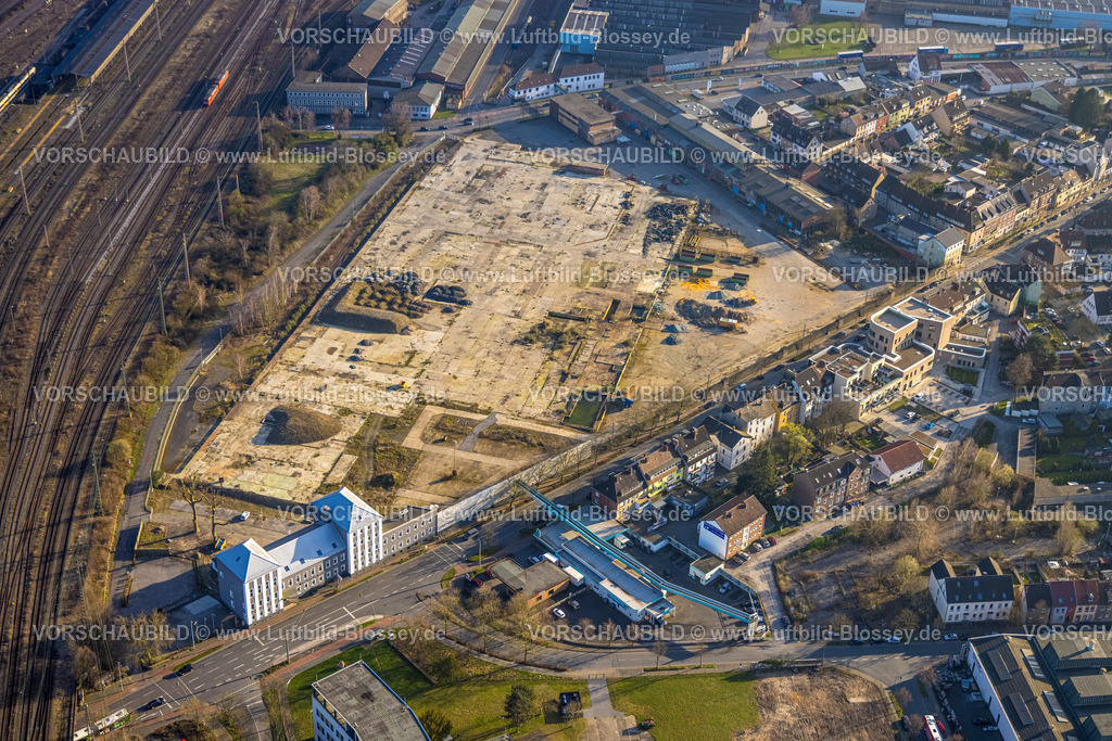 Hamm240305499 | Luftbild, Baugebiet zwischen Wilhelmstraße und Kleine Alleestraße, am Rangierbahnhof und Güterbahnhof, Mitte, Hamm, Ruhrgebiet, Nordrhein-Westfalen, Deutschland
