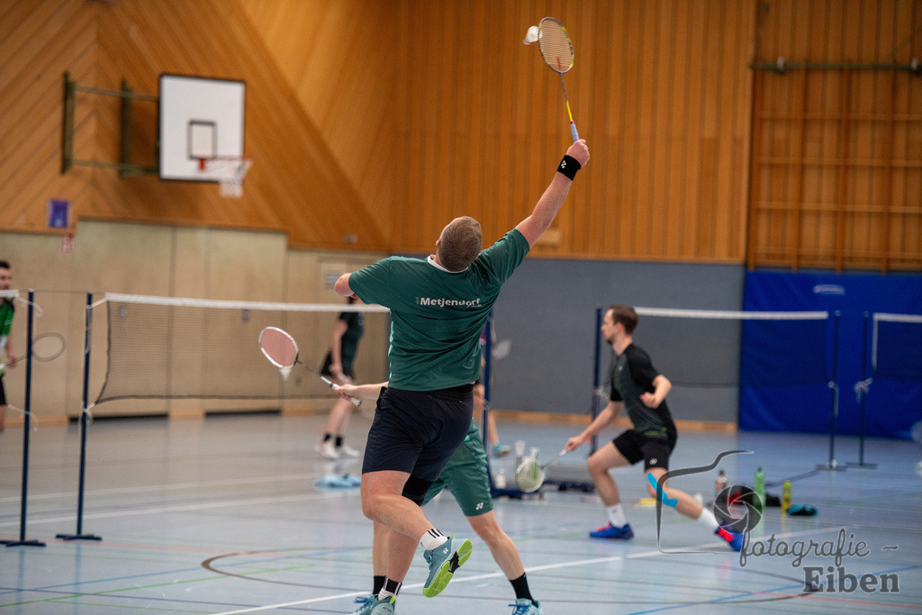 Spieltag Badminton TV Metjendorf | Johann Barth (TVM2); Spieltag Badminton TV Metjendorf am 16.02.2025; in Wiefelstede / Metjendorf (Sporthalle Auf dem Kamp), Photo: Philip Eiben 2025 - Realisiert mit Pictrs.com