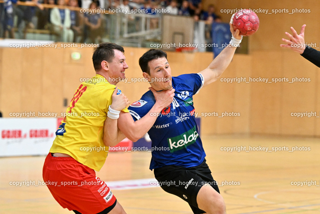 SC Ferlach vs. UHK Krems | #19 Knez Domen UHK KREMS, #10 Perkusic Toni SC Ferlach, SC Ferlach vs. UHK Krems, SC Ferlach vs. UHK Krems am 02.05.2026 in Ferlach (Ballspielhalle Ferlach), Austria, (Photo by Bernd Stefan)