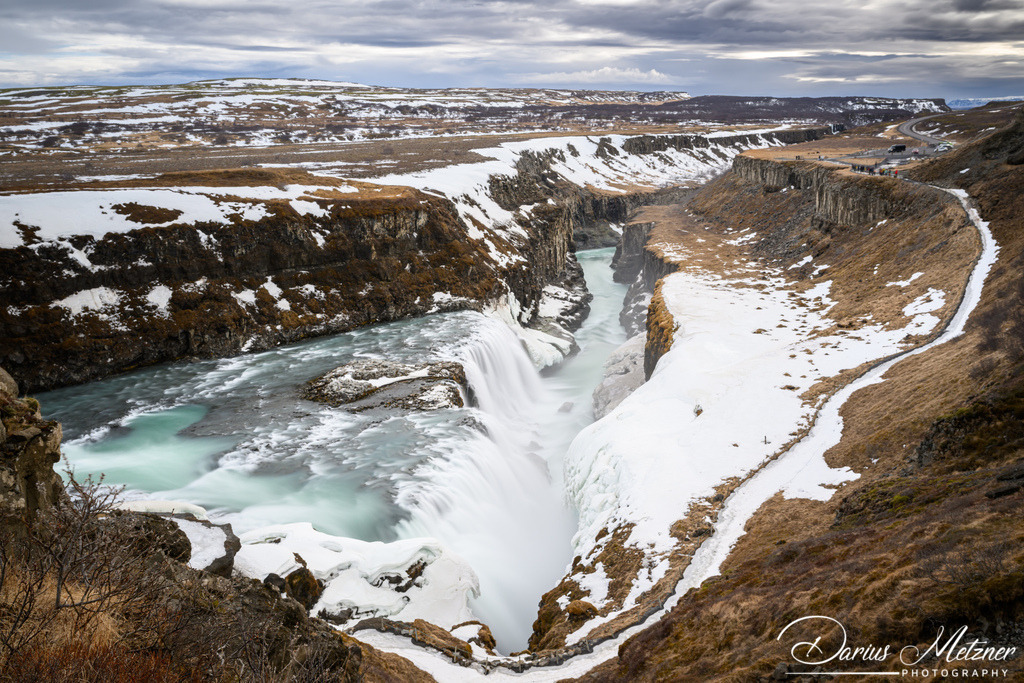 Gullfoss in Island | Der Wasserfall Gullfoss in Island