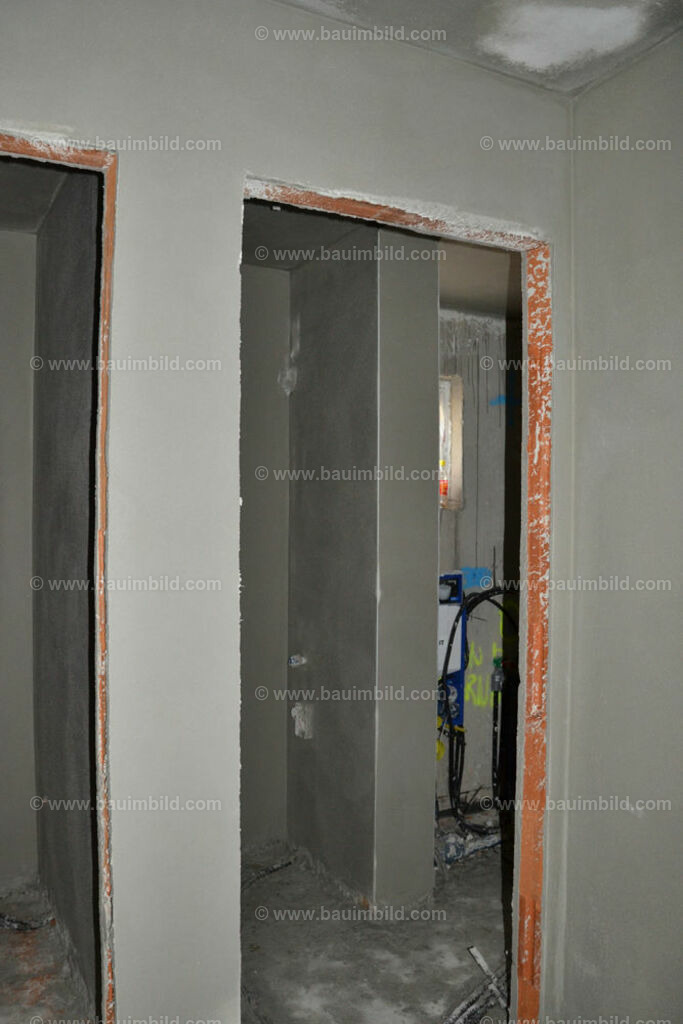 bib-lg18-putzarbeiten-0139 | Nach LV-Leistungsgruppen sortierte Detailfotos über den Bau eines Hauses. Alle Hausbau-Bilder direkt vom Urheber und Autor der Website Haus-Selber-Bauen.com