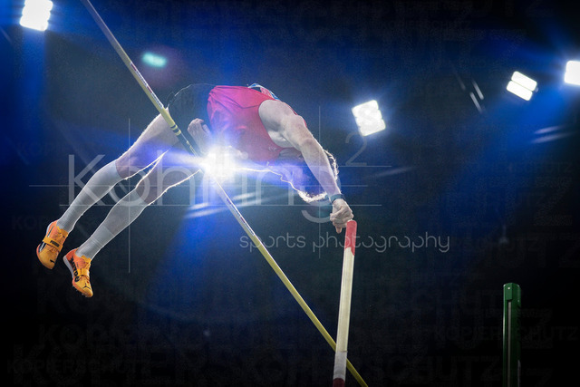 ISTAF Indoor; Duesseldorf, 24.01.2026 | DUESSELDORF, GERMANY - JANUARY 24:  Pole vaulter Torben Blech (GER) during the ISTAF Indoor Dusseldorf at PSD Bank Dome on January 24, 2026 in Duesseldorf, Germany. 