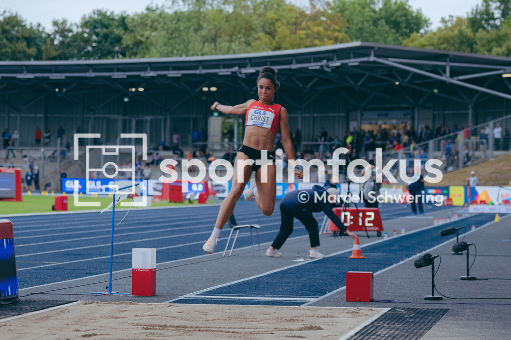 Deutsche Meisterschaften der Frauen und Männer 2026 | Tabea Christ, LG Brillux Münster, Weitsprung, Deutsche Meisterschaften der Frauen und Männer 2026, Lohrheidestadion Bochum-Wattenscheid, 26.07.2026. Foto: Marcel Schwering / sportimfokus - Realisiert mit Pictrs.com