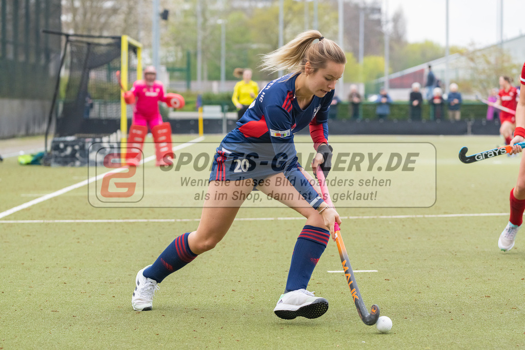 HK_20230416_107025 | 1. Bundesliga Damen Düsseldorfer HC - Rot-Weiss Köln am 16.4.2023 DHC Düsseldorf, Düsseldorf , Luca Scheuten ( Düsseldorfer HC #20 )