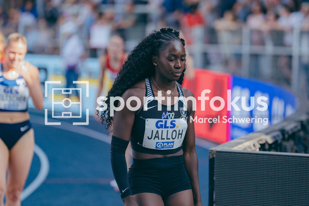 Deutsche Meisterschaften der Frauen und Männer 2026 | Hawa Jalloh, MTG Mannheim, 100 Meter Hürden, Halbfinale, Deutsche Meisterschaften der Frauen und Männer 2026, Lohrheidestadion Bochum-Wattenscheid, 25.07.2026. Foto: Marcel Schwering / sportimfokus - Realisiert mit Pictrs.com