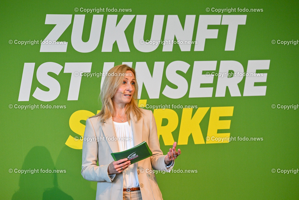 Landesversammlung der Gruenen Ooe 2023_ Zukunft ist unsere Staerke_ 21.10.2023-72 | 21.10.2023, Lentos Linz, AUT, Landesversammlung der Gruenen Ooe 2023, Zukunft ist unsere Staerke, im Bild Agnes Prammer (Die Gruenen, StRin Leonding, Spitzenkandidatin NRW 2024)