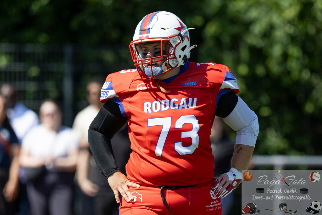 GFLW 1: German Football League Women 1: Rodgau Pioneers Ladies - Stuttgart Scorpions Sisters, 07.06.2026 | Janina Ebert (Rodgau Pioneers Ladies #73), Freisteller, Portrait / Porträt, Rodgau Pioneers Ladies - Stuttgart Scorpions Sisters, Rodgau, Maingau-Energie-Stadion "Am Weichsee", 7.6.2026 - Realisiert mit Pictrs.com