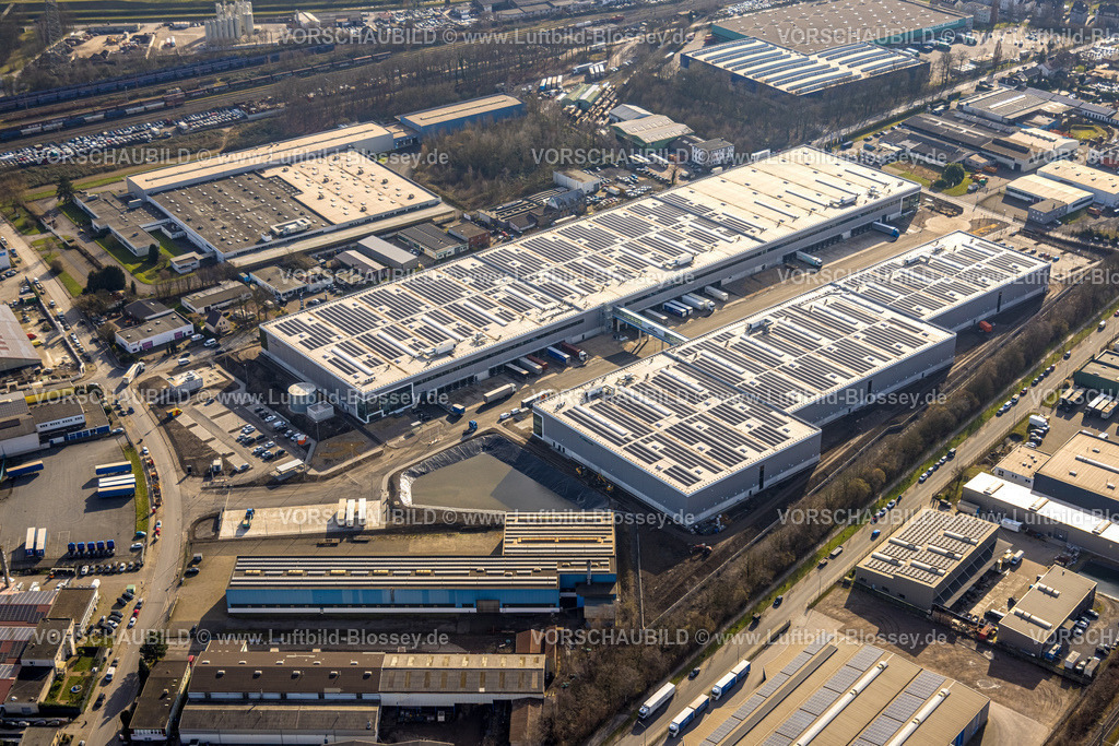 Bottrop250202493Mitte | Luftbild, Gewerbegebiet Gohrweide, Baustelle mit Neubau Prologis Park Bottrop An der Knippenburg, Batenbrock-Süd, Bottrop, Ruhrgebiet, Nordrhein-Westfalen, Deutschland