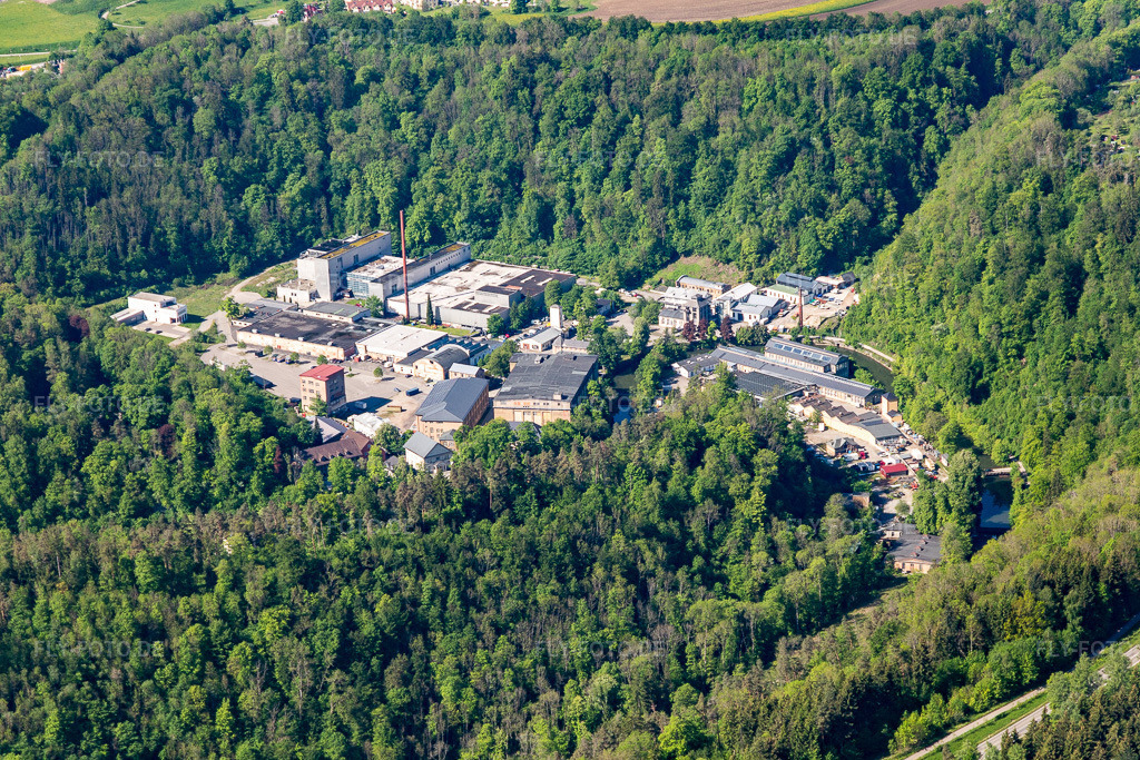 Luftbild: Pulverfabrik, Holzmanufaktur in Rottweil im Bundesland Baden-Württemberg in Deutschland. Foto: IMG_114460.jpg vom 30.05.2019 durch Werner Riehm/FLY-FOTO.de