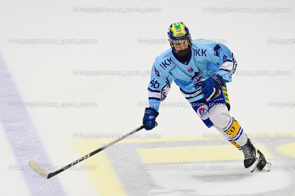 EC iDM Wärmepumpen VSV vs. KHL Sisak | #46 Paul Sintschnig EC VSV, EC iDM Wärmepumpen VSV vs. KHL Sisak, EC iDM Wärmepumpen VSV vs. KHL Sisak am 02.09.2025 in Villach (Stadthalle Villach), Austria, (Photo by Bernd Stefan)