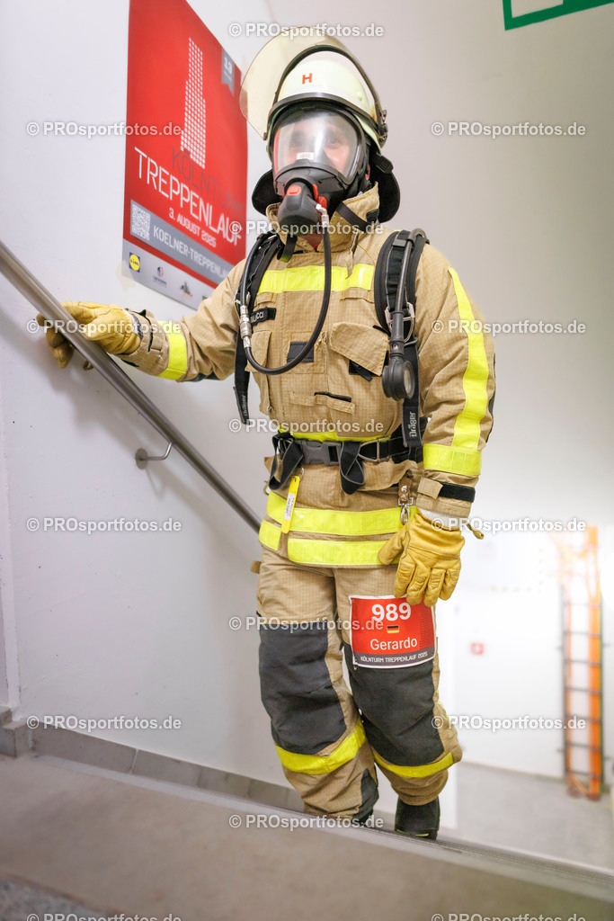 KölnTurm Treppenlauf; Köln, 03.08.2025 | Impressionen vom KölnTurm Treppenlauf am 03.08.2025 in Köln (Nordrhein-Westfalen). 