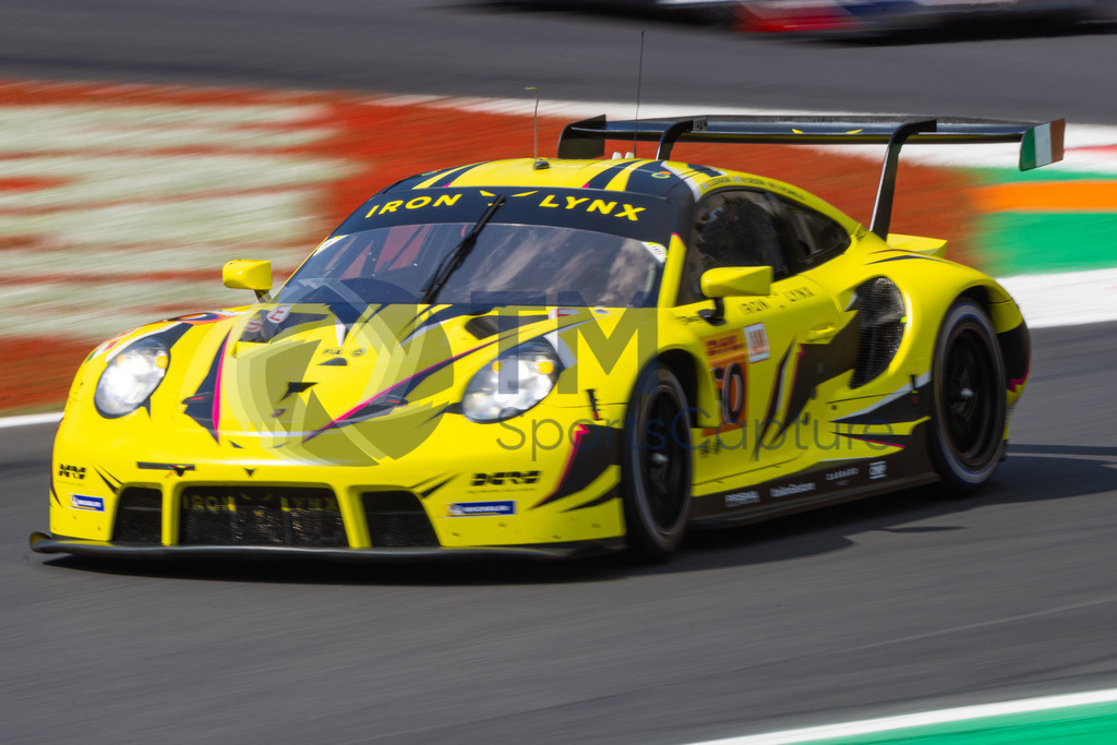 Trainproduction-20230708-0039 | MONZA,ITALY,08.Jul.23 - MOTORSPORTS - WEC, FIA World Endurance Championships, 6h of Monza, Autodromo Monza. Image shows Claudio Schiavoni (ITA), Matteo Cressoni (ITA) and Alessio Picariello (BEL/ Iron Lynx). Photo: Trainproduction / Matthias Trinkl