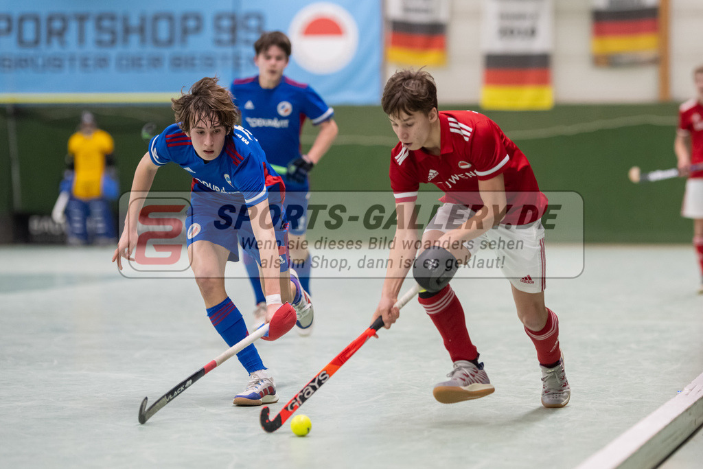 SFE_20230305_0104 | Deutsche Meisterschaft Männliche U16 Halle 2023 am 05.03.2023 in Köln (KTHC Stadion Rot-Weiss Köln Tennis and Hockey Club), Photo: Stephan Fehrmann 2022 (Sports-Gallery)