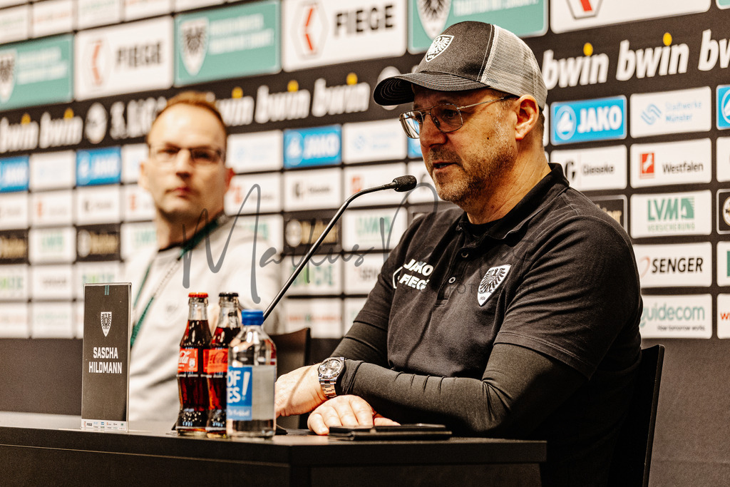 3. Liga, Saison 2023/24, 31. Spieltag: SC Preußen Münster - Dynamo Dresden | Münster, 30.03.2024: 3. Liga, 31. Spieltag, SC Preußen Münster gegen Dynamo Dresden im LVM-Preußenstadion in Münster. Foto: sportfotografie.ms | Markus Paletta - Realisiert mit Pictrs.com