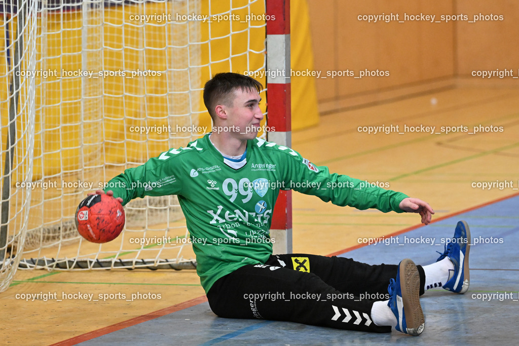 SC Ferlach vs. HSG Bärnbach/Köflach 30.3.2024 | #99 Strasek Denis HSG Bärnbach, SC Ferlach vs. HSG Bärnbach/Köflach 30.3.2024, SC Ferlach vs. HSG Bärnbach/Köflach am 30.03.2024 in Ferlach (Ballspielhalle Ferlach), Austria, (Photo by Bernd Stefan)