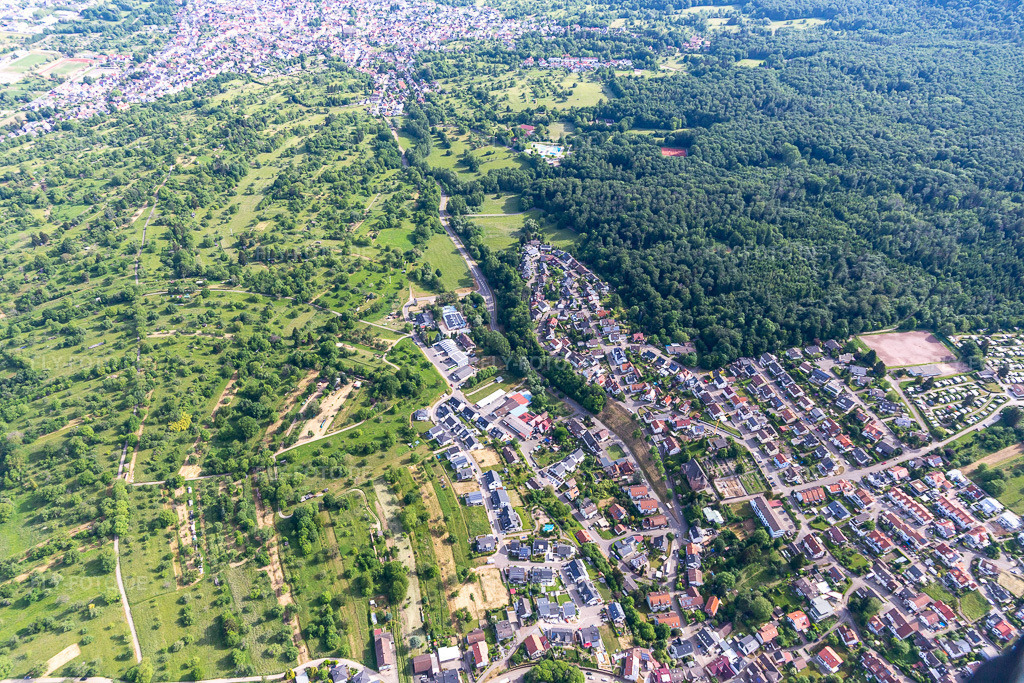 Luftbild: Waldprechtsweier im Ortsteil Waldprechtsweier in Malsch im Bundesland Baden-Württemberg in Deutschland. – Foto: IMG_131671.jpg vom 22.05.2022 durch Werner Riehm/FLY-FOTO.de – Auflösung des Originals: 5472 x 3648 px – Malsch